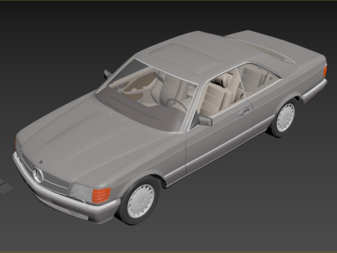 Mercedes-Benz 560 SEC 1965 3D Model