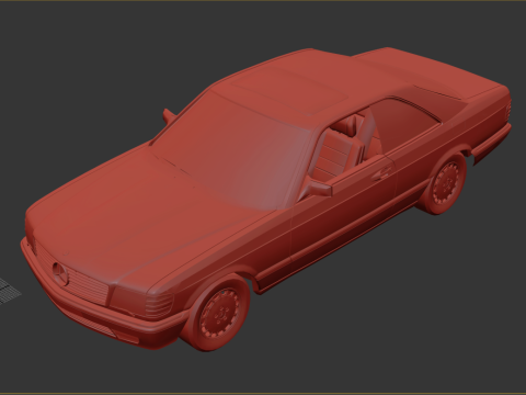 Mercedes-Benz 560 SEC 1965 3D Model