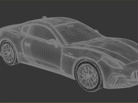 Maserati GranTurismo Trofeo 3D Model