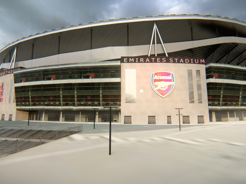Arsenal Emirates Stadium 3D Model