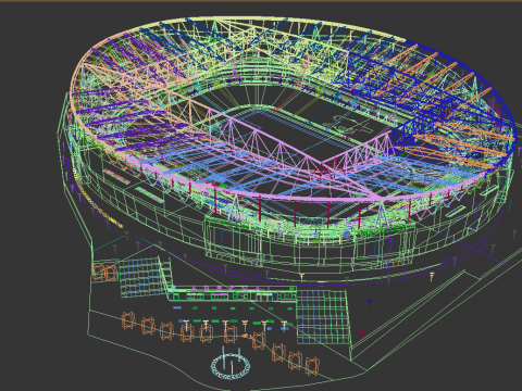 Arsenal Emirates Stadium 3D Model