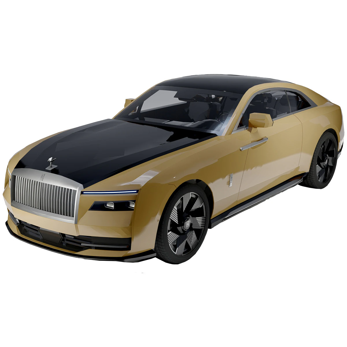 Roll s Roy ce Spectre 3D Model .c4d .max .obj .3ds .fbx .stl .blend