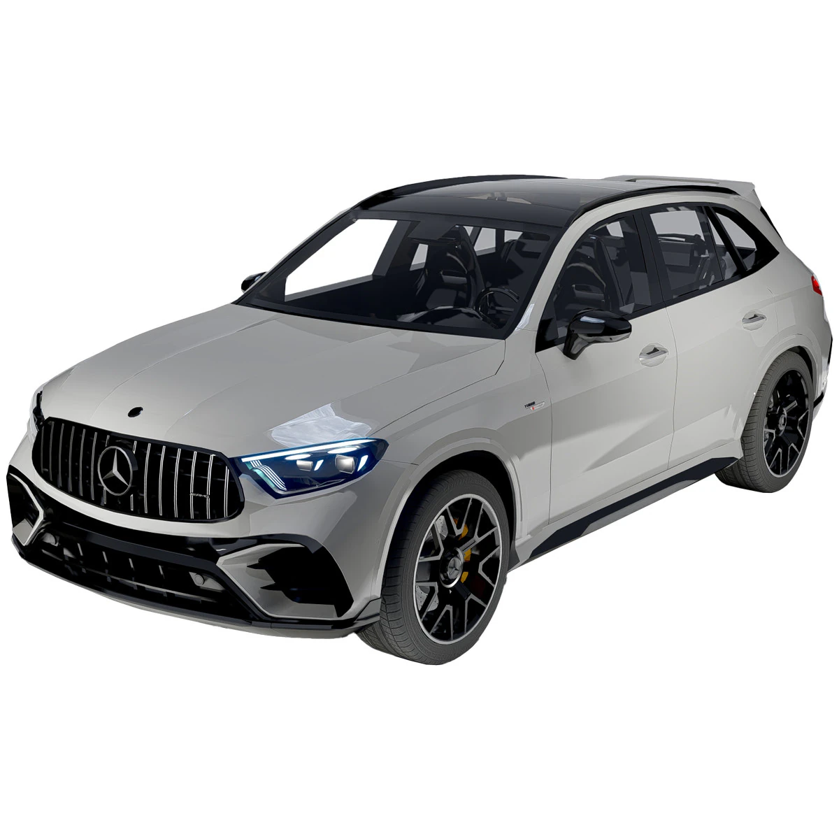 Mercedes-Benz GLC 63 S AMG E Performance 2024 3D Model .c4d .max .obj .3ds .fbx .stl .blend