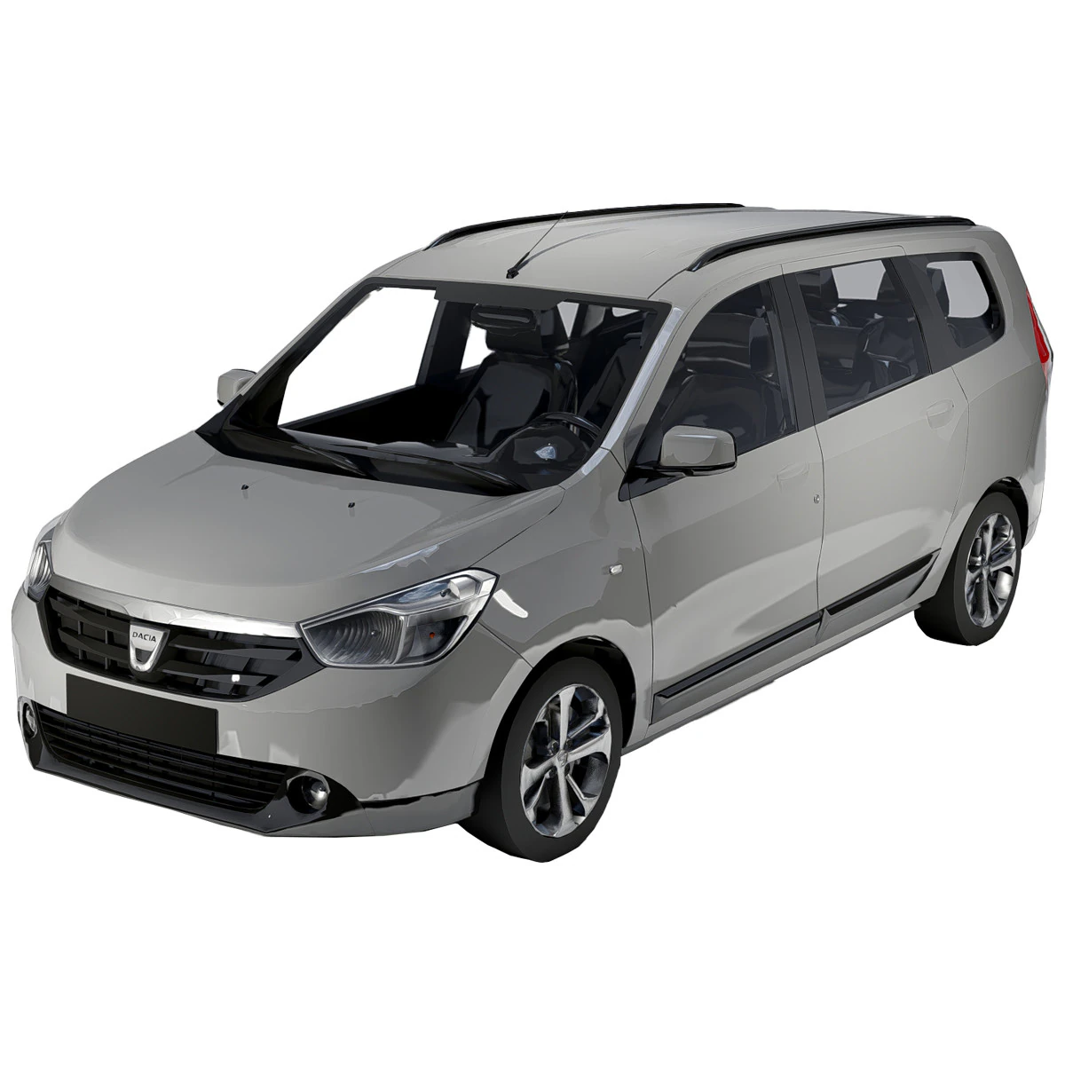 Dacia Lodgy 3D Model .c4d .max .obj .3ds .fbx .stl .blend 