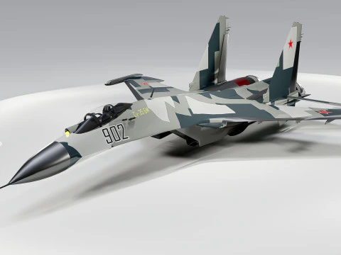 Sukhoi Su-35 3D Model