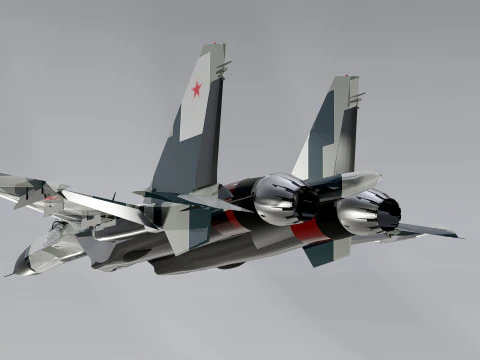 Sukhoi Su-35 3D Model