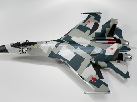 Sukhoi Su-35 3D 模型