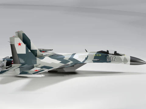 Sukhoi Su-35 3D Model