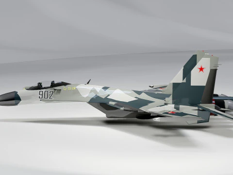 Sukhoi Su-35 3D Model