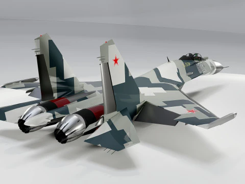 Sukhoi Su-35 3D Model