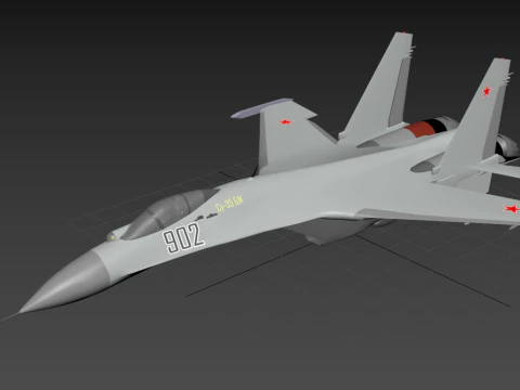 Sukhoi Su-35 3D Model