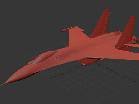 Sukhoi Su-35 3D Model
