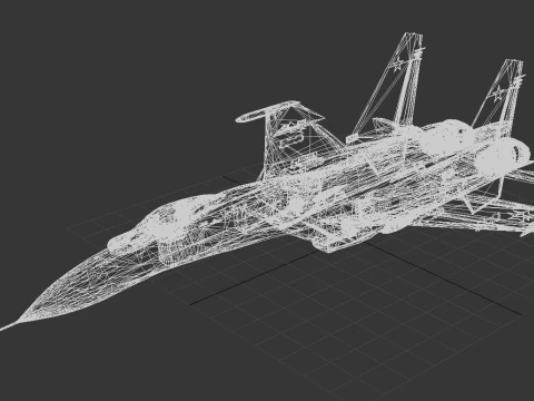 Sukhoi Su-35 3D Model