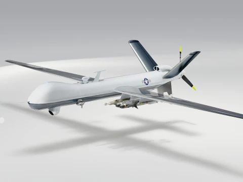 MQ-9 Reaper Drone 3D Model