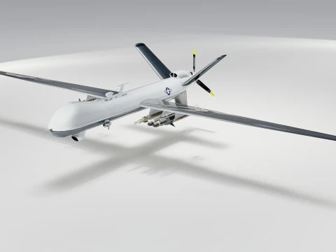 MQ-9 Reaper Drone 3D Model