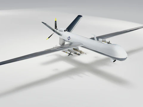 MQ-9 Reaper Drone 3D Model