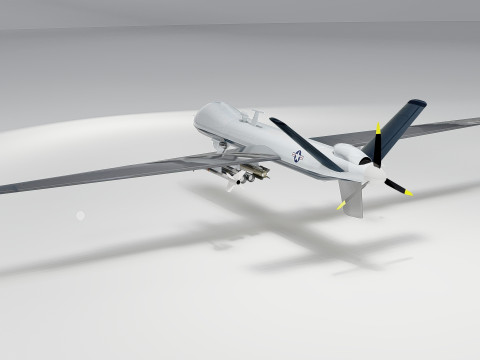 MQ-9 Reaper Drone Model 3D