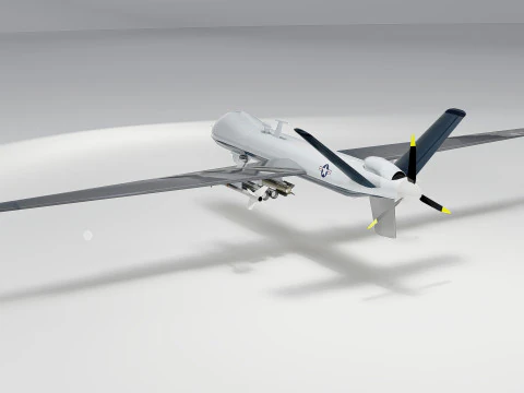 MQ-9 Reaper Drone 3D Model