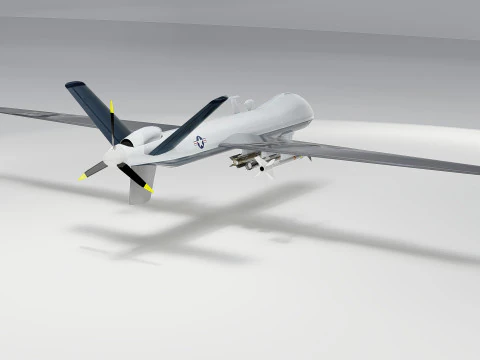 MQ-9 Reaper Drone 3D Model
