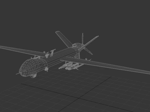 MQ-9 Reaper Drone 3D Model