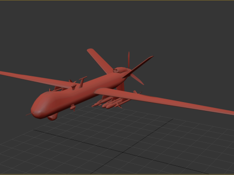 MQ-9 Reaper Drone Model 3D