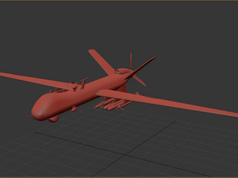 MQ-9 Reaper Drone 3D Model
