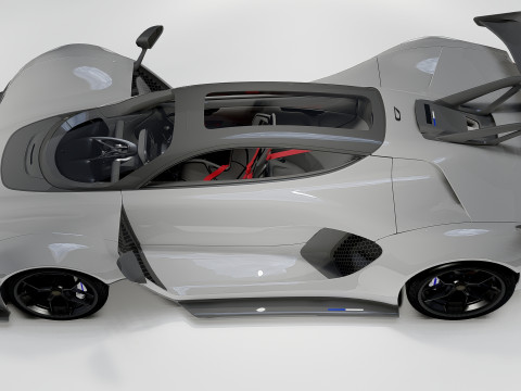 Czinger 21C Hypercar 3D 模型