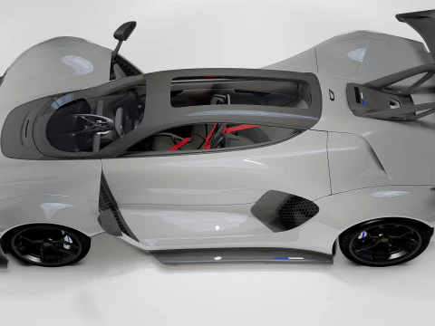 Czinger 21C Hypercar 3D Model