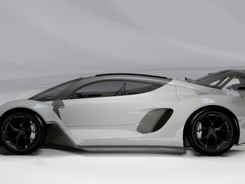 Czinger 21C Hypercar 3D Model