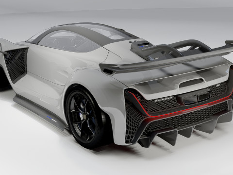 Czinger 21C Hypercar 3D 模型