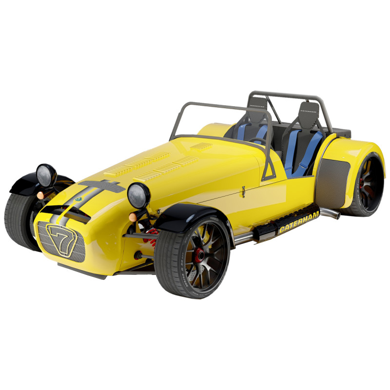 Lotus Caterham Turbo 3D Model .c4d .max .obj .3ds .fbx .stl .blend 