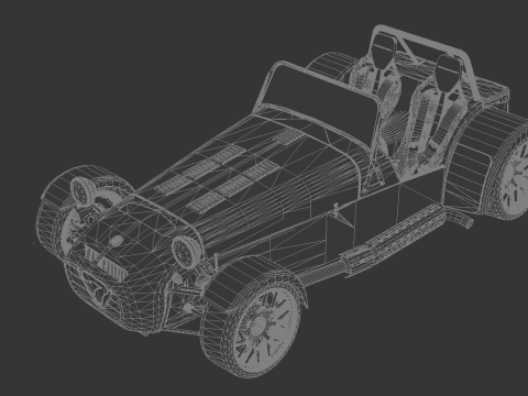 Lotus Caterham Turbo 3D Model