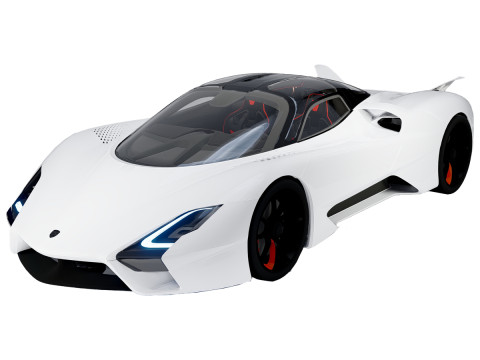 SSC Tuatara Hyperdrive 3D Modell
