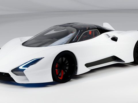 SSC Tuatara Hyperdrive 3Dモデル
