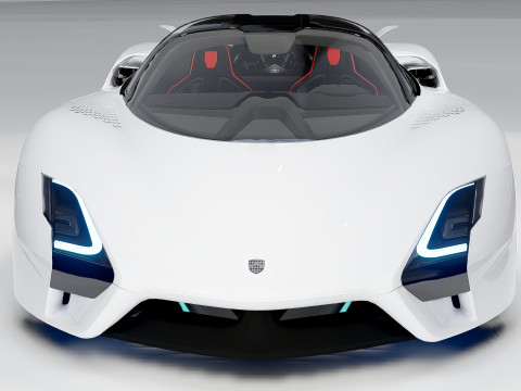 SSC Tuatara Hyperdrive 3Dモデル