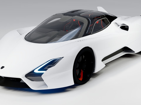 SSC Tuatara Hyperdrive 3Dモデル