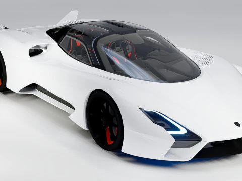 SSC Tuatara Hyperdrive 3D Model