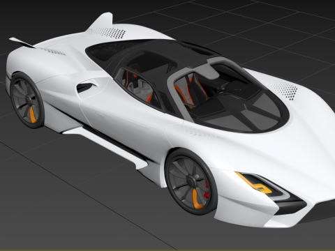 SSC Tuatara Hyperdrive 3Dモデル