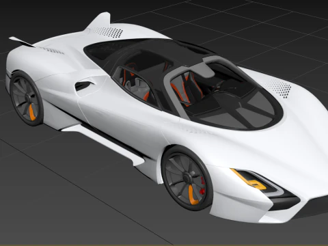 SSC Tuatara Hyperdrive 3D Model