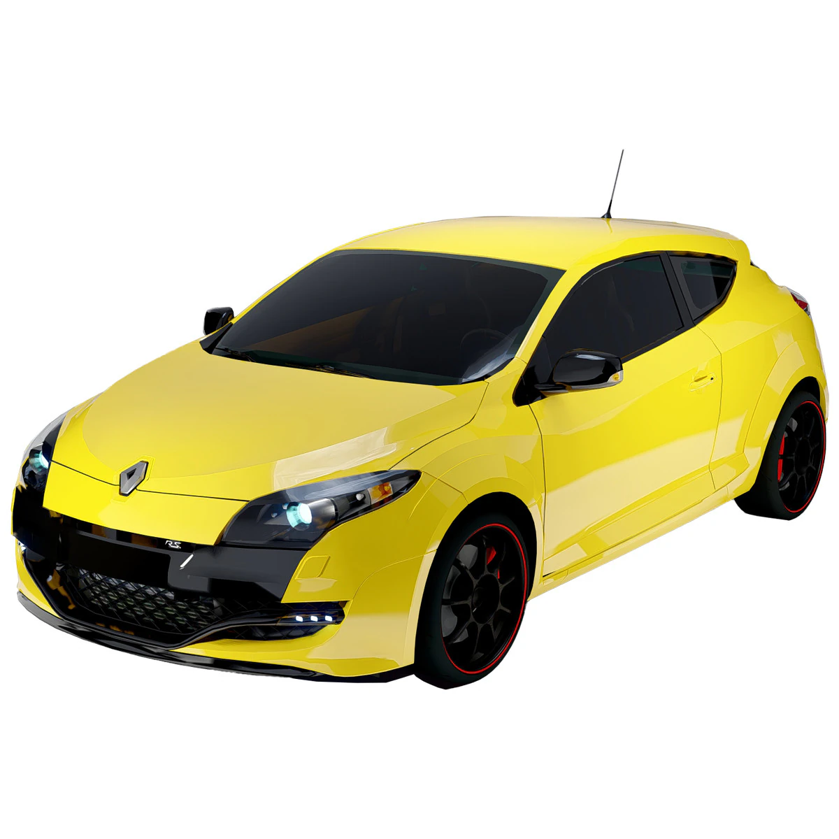 Renault Megane RS 3D Model .c4d .max .obj .3ds .fbx .stl .blend