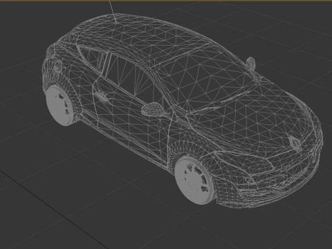 Renault Megane RS 3D Model