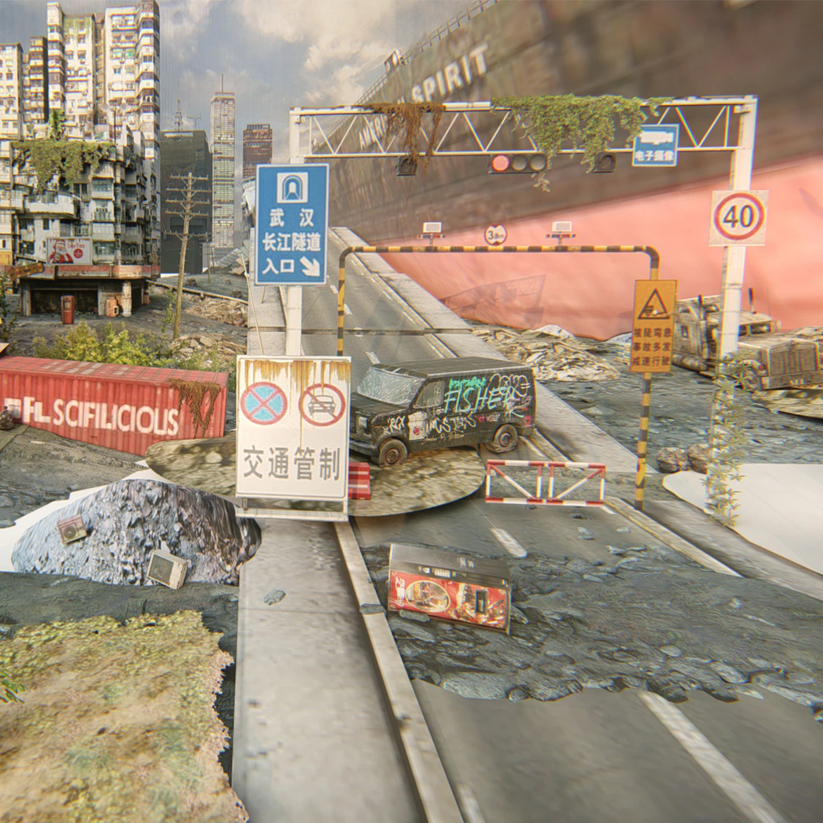 Concrete Jungle Shipwreck 3D Model .c4d .max .obj .3ds .fbx .stl .blend 
