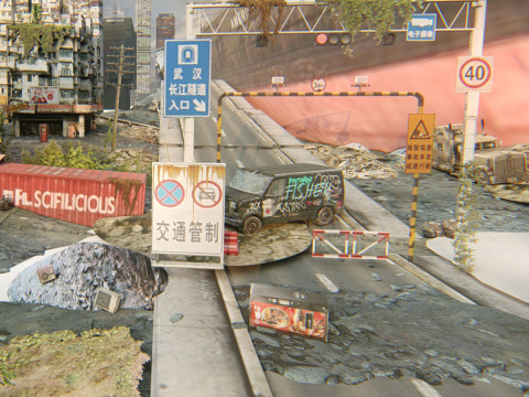 Concrete Jungle Shipwreck Modèle 3D