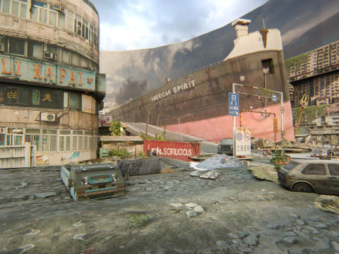 Concrete Jungle Shipwreck 3D Model