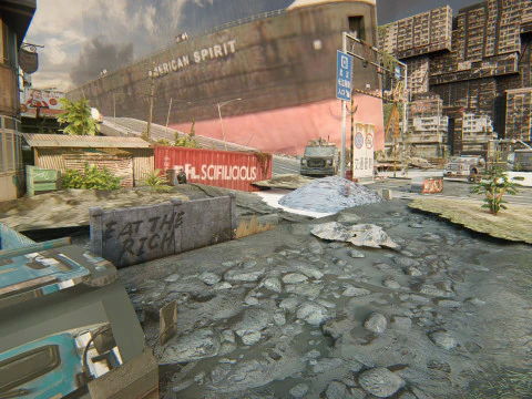 Concrete Jungle Shipwreck 3D Model