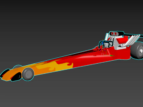 Inferno Dragster Pro 3D Model