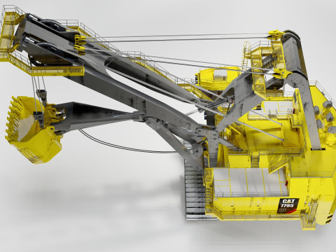 Shovel Caterpillar 7795 3D 모델