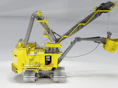 Shovel Caterpillar 7795 3D Model
