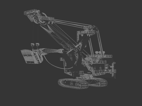 Shovel Caterpillar 7795 3D 모델