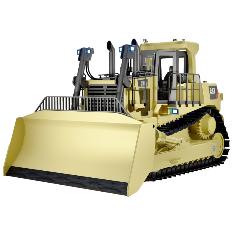 Dozer Caterpillar D10 3D 模型 .c4d .max .obj .3ds .fbx .stl .blend